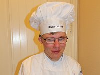 NewChef  Wilson's First Day of school and beginning the Culinary Arts program at our technical campus